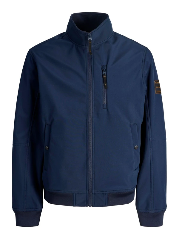 JACK & JONES Jjeparker Softshell Bomber SN, Navy Blue, S Men's, Navy Blue Blazers, S