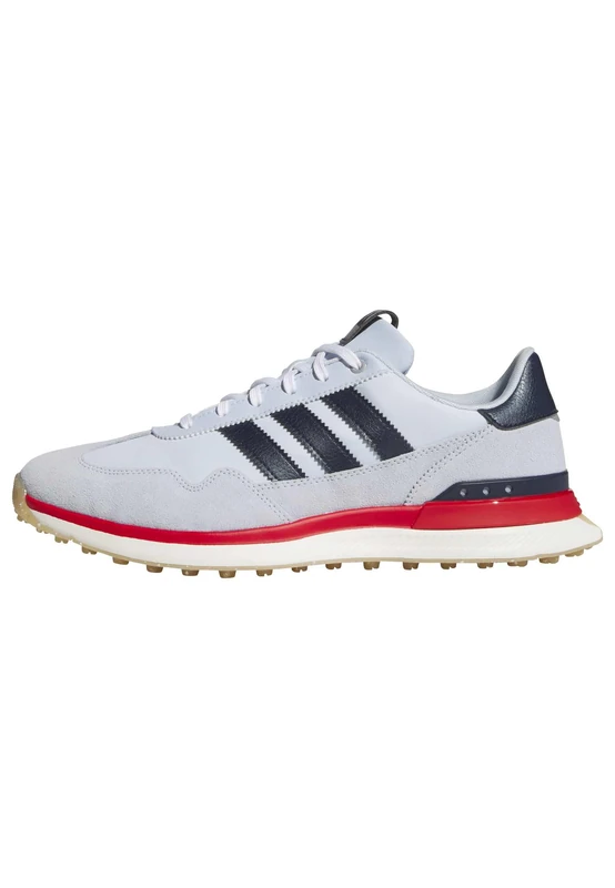 adidas Men's S2G 26 Textile Spikeless Golf Shoe, Crystal Sky/Collegiate Navy/Better Scarlet, 6.5 UK