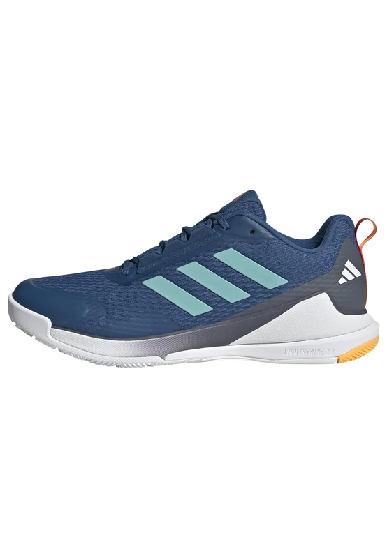 adidas Men's Novaflight 2 Indoor Shoes, Dusky Petrol/Flash Aqua/core Black, 12 UK
