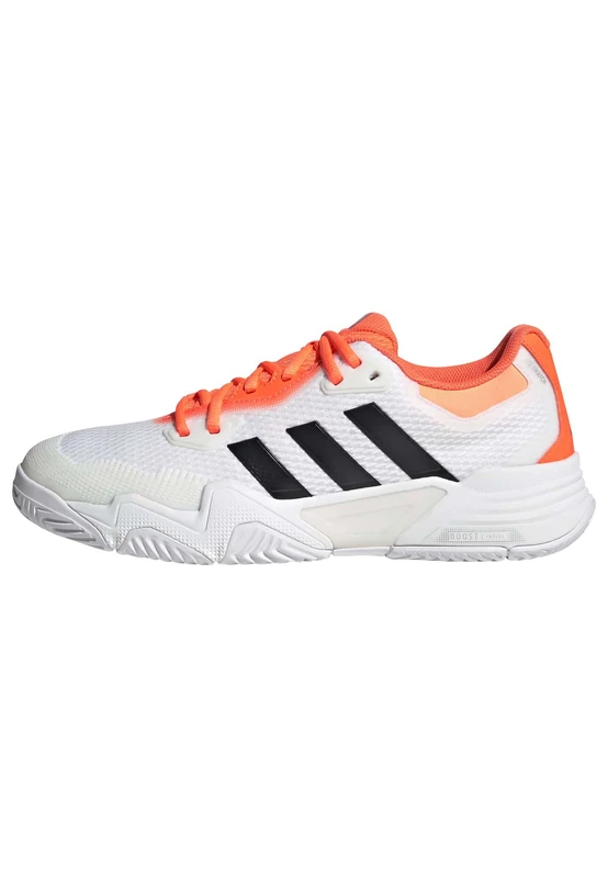 adidas Men's Solematch Control 2 Tennis Shoes, FTWR White/core Black/Lucid Orange, 10.5 UK
