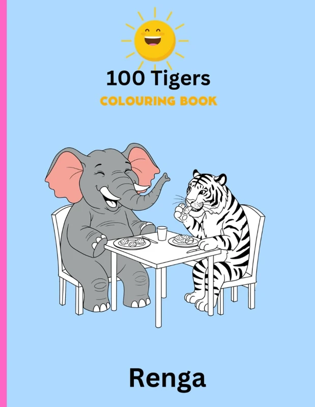 100 Tigers - Childrens Activity Colouring Book