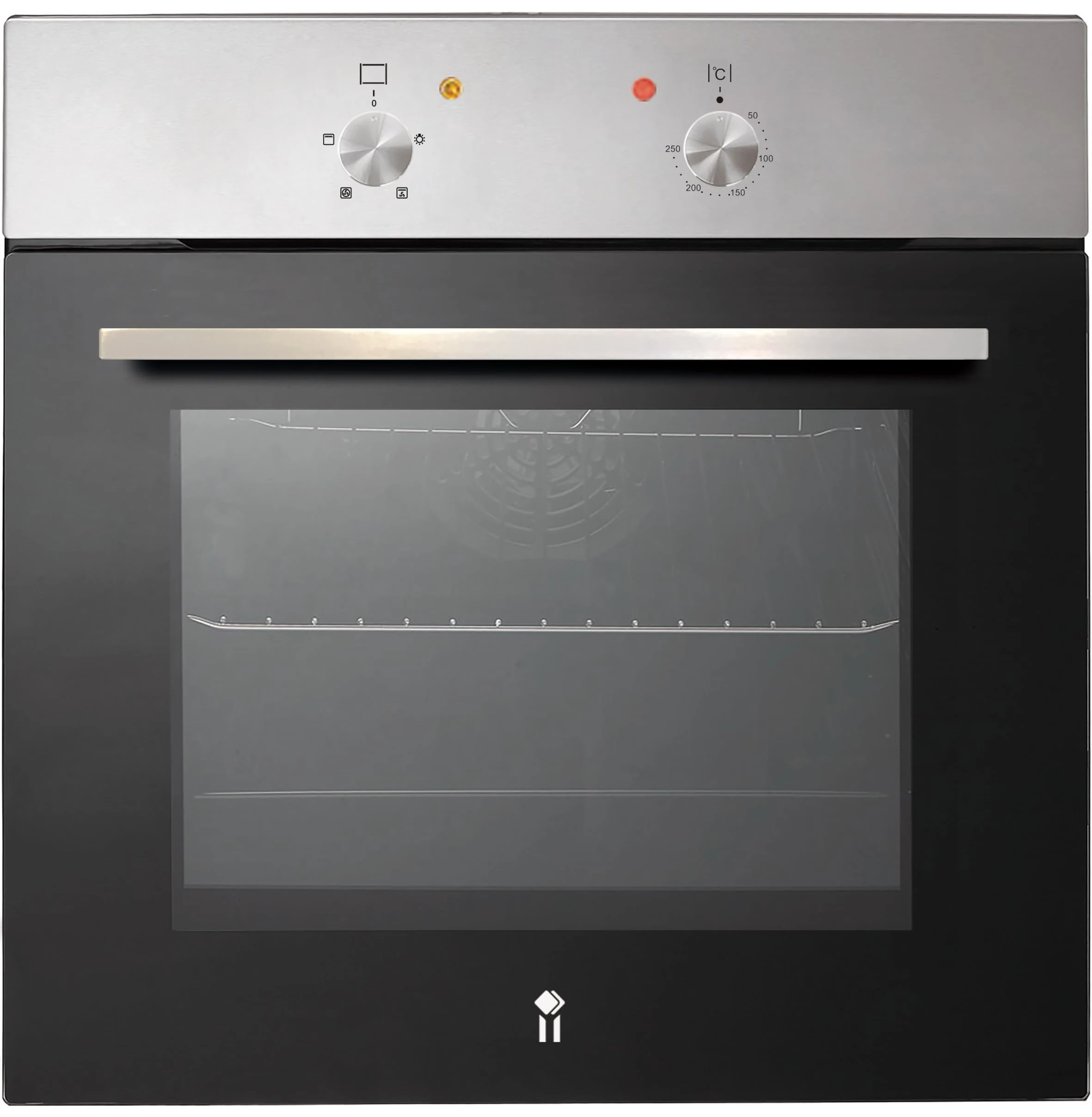 Built-in Electric Single Oven, 58L Capacity, 4 Functions, 60cm, Black