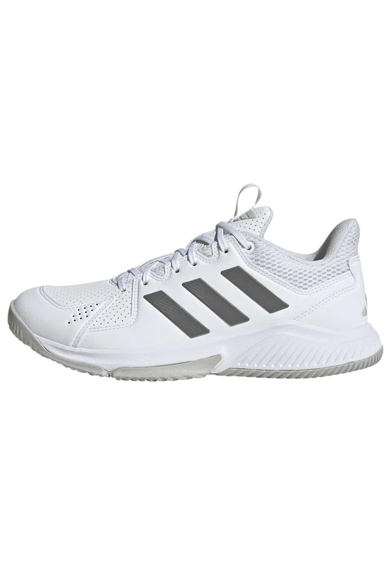 adidas Women's Court Flight Shoes, FTWR White/Grey Four/Grey Two, 10.5 UK