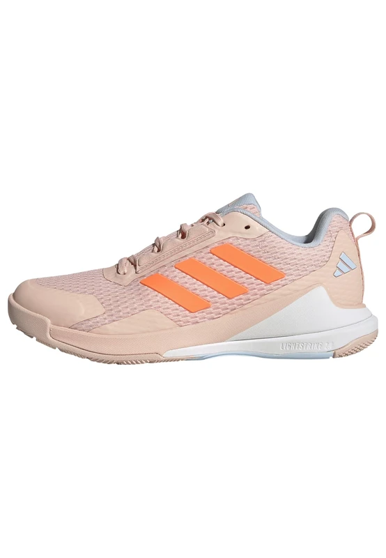 adidas Women's Novaflight 2 Indoor Shoes, Blush Pink/Lucid Orange/FTWR White, 5.5 UK
