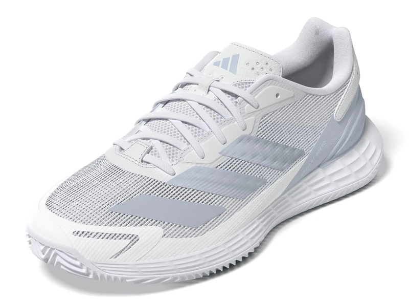 adidas Women's Defiant Speed 2 Clay Tennis Shoe, FTWR White/Crystal Sky/core Black, 7 UK