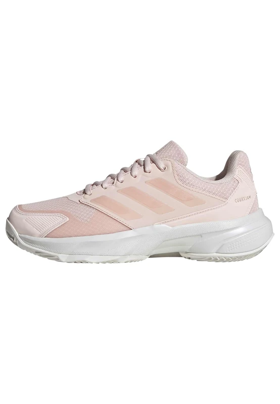 adidas Women's CourtJam Control 3 Womens Clay Tennis Shoes, Wonder Quartz/Wonder Quartz/Crystal White, 6 UK