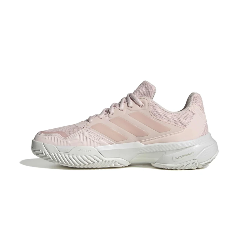 adidas Women's Courtjam Control 3 Tennis Shoes, Wonder Quartz/Wonder Quartz/Crystal White, 3.5 UK