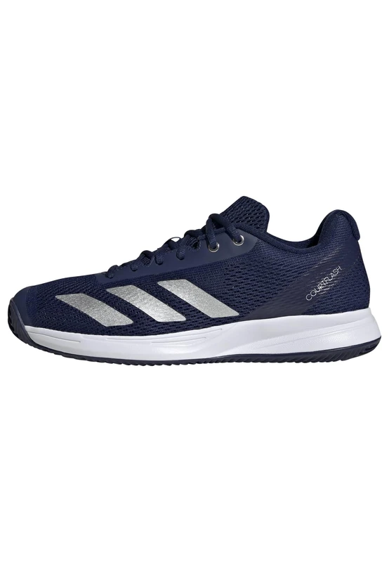 adidas Men's Courtflash Speed 2 Mens Tennis Shoes, Dark Blue/Silver met./FTWR White, 9.5 UK