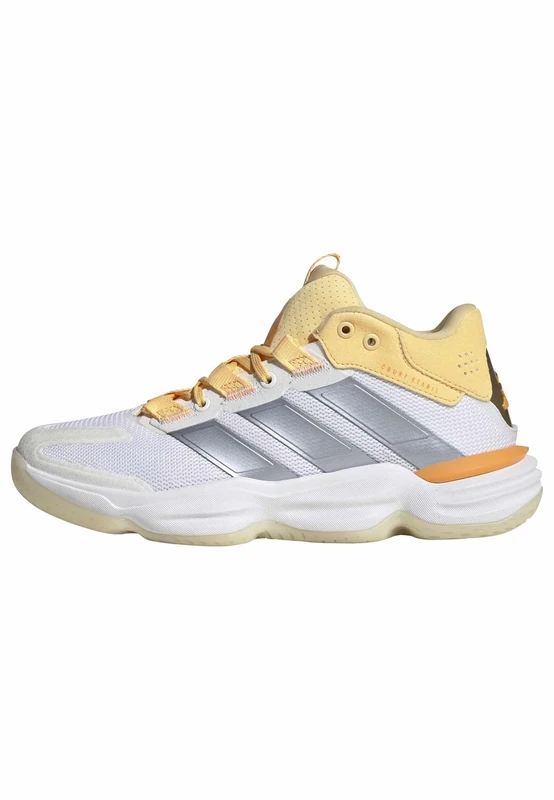 adidas Women's Courtstabil Indoor Shoes, FTWR White/Crystal Sky/Ice Tangerine, 8 UK