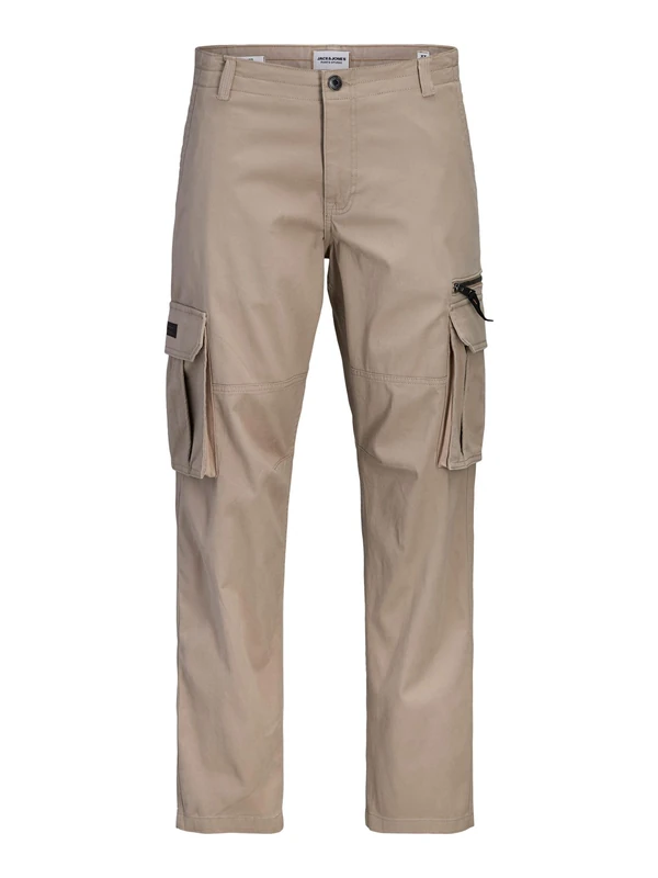 JACK & JONES Men's Jpstkane Dover Zip Cargo Noos, Crockery, 36 W/34 L