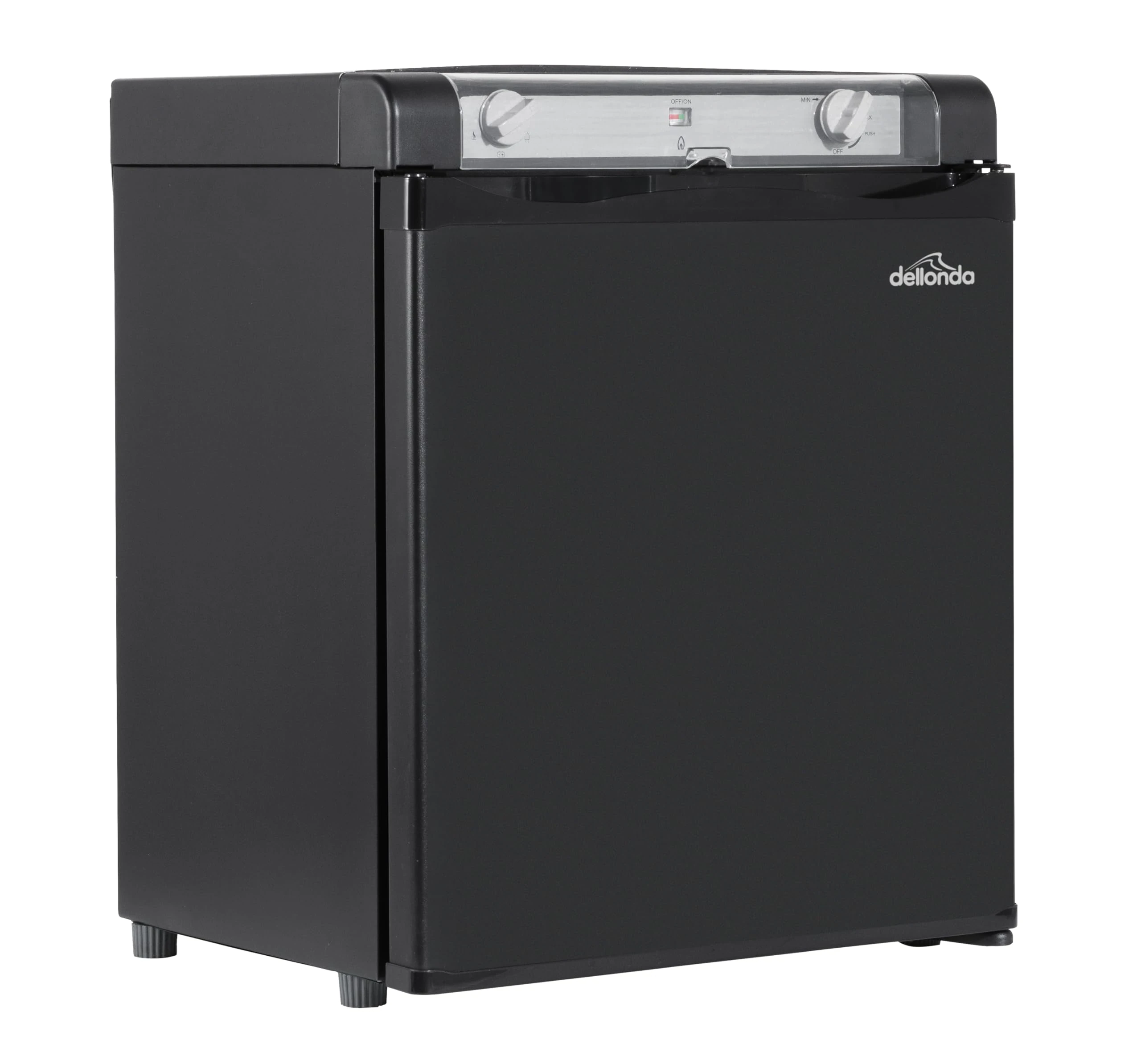 Dellonda 3 Way Fridge, Gas/12V/230V, 40L, for Camping, Motorhome, Truck - Black - DL158