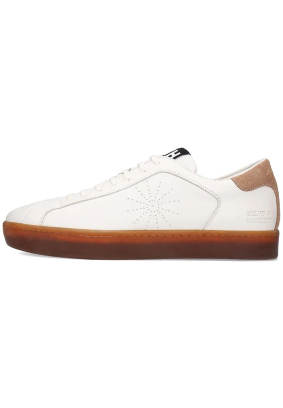 Melvin & Hamilton Men's Alfie 6 Suede Pattini Acero Sneaker, White, 11 UK