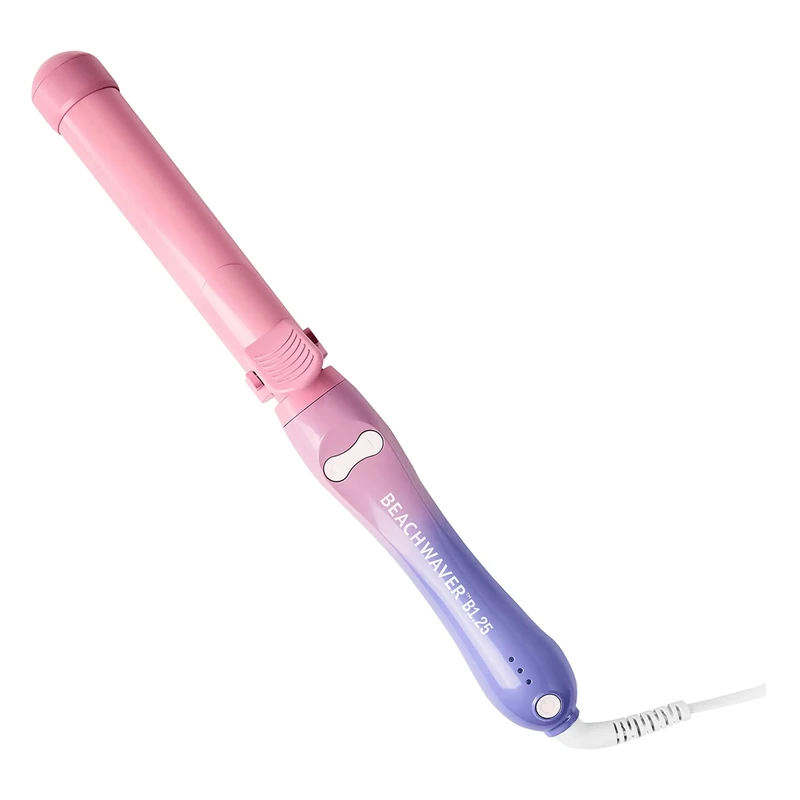 Beachwaver B Series - Curling Iron with Ceramic Barrel for Smooth Curling - Hair Curler for All Hair Lengths and Types - B1.25 Pink Sunset - 31.75 mm