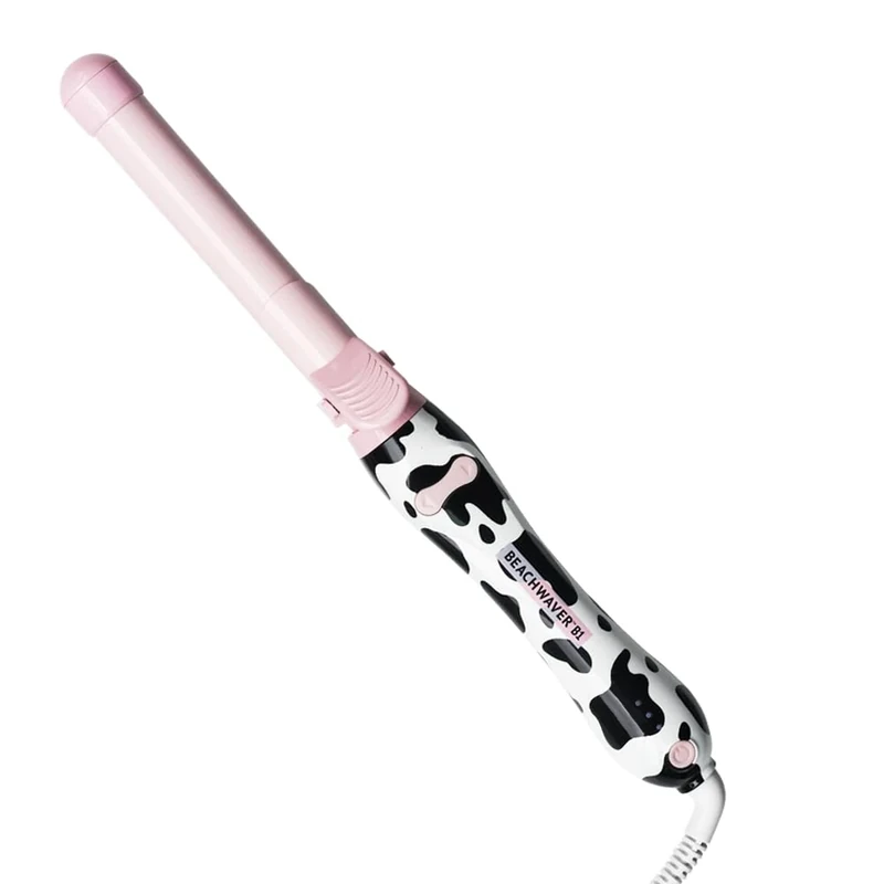 Beachwaver Co. B1 Rotating Curling Iron - Wavy West Pink | Automatic 1-Inch Ceramic Curling Iron - Most Common Barrel Size for All Hair Lengths! | Auto-Shut Off, Travel-Friendly, Dual Voltage