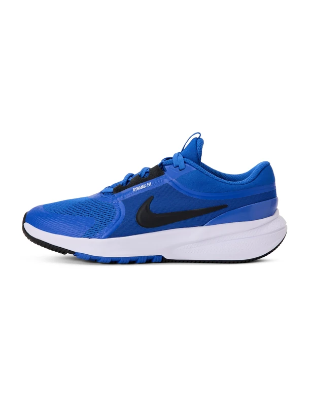 Nike Star Runner 5 Gs Lace-Up Shoes, Real Black White Set, 4 UK