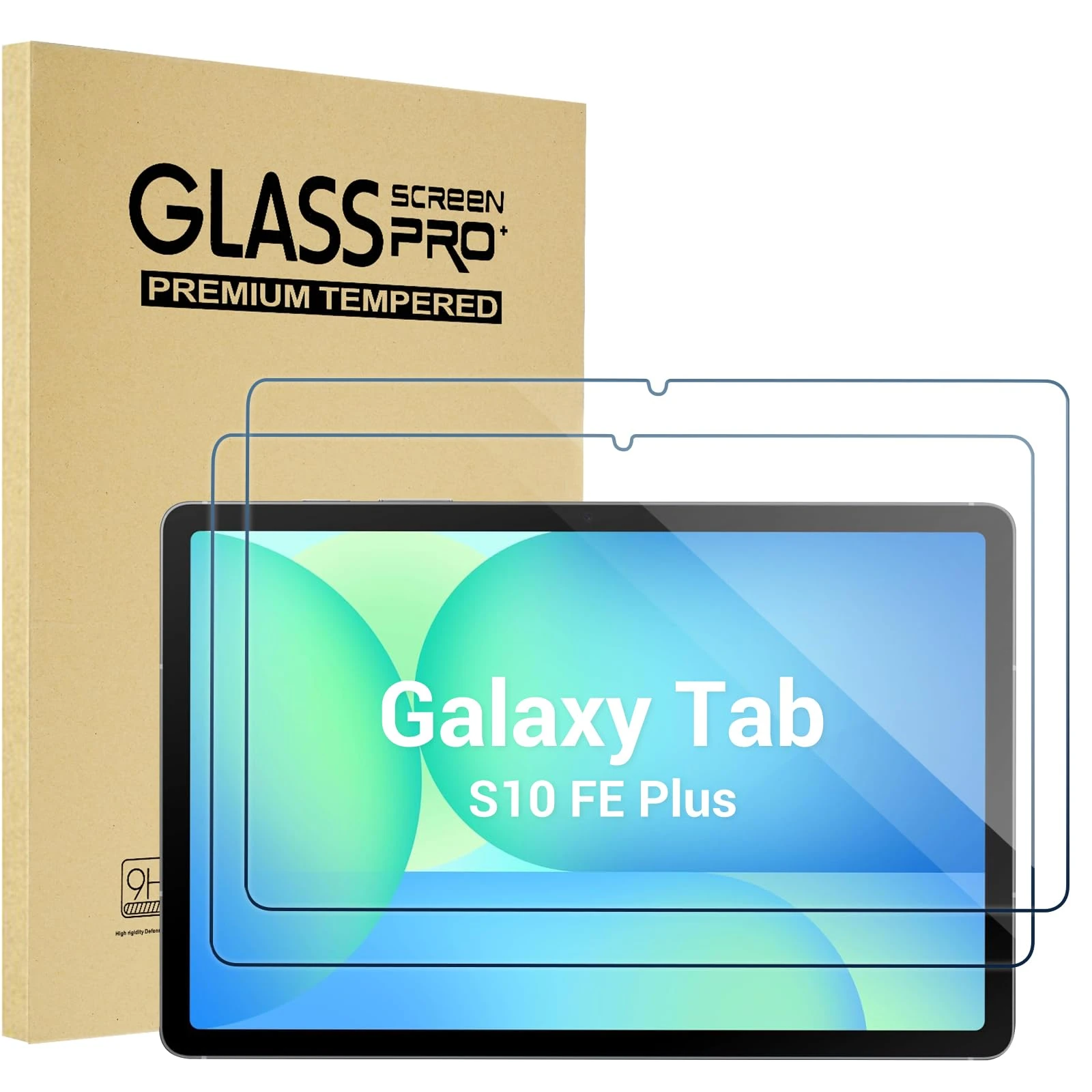 ProCase 2 Pack Screen Protector for Galaxy Tab S10 FE Plus 2025 13.1", Hardness Tempered Glass Screen Film Guard for Tablet S10 FE+ SM-X620 13.1 Inch