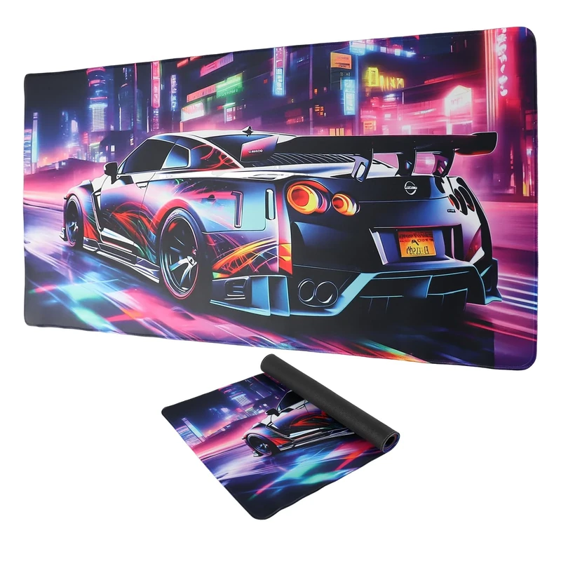 GmeDhc Desk Mat XXL Mouse Pad Gaming, Desk Mat Auto Mouse Pad, 900 x 400 mm Large Gaming Mouse Pad, Laptop Desk Mat