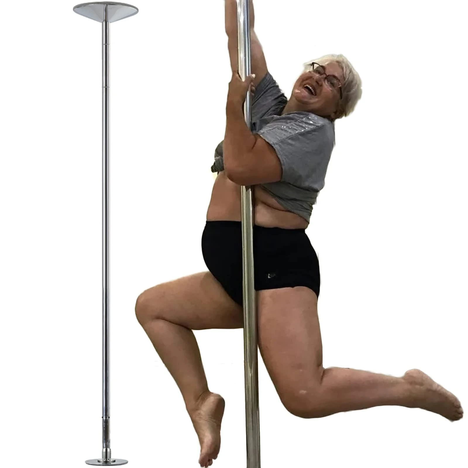 DRFGHK Spinning Pole Portable Removable Pole Dancing Pole for Home, Plus Size Spinning Dancing Pole, Stripper Pole for Heavy Duty Women, Club Portable Dance Pole Kit, Loads 200kg, MCIE061357