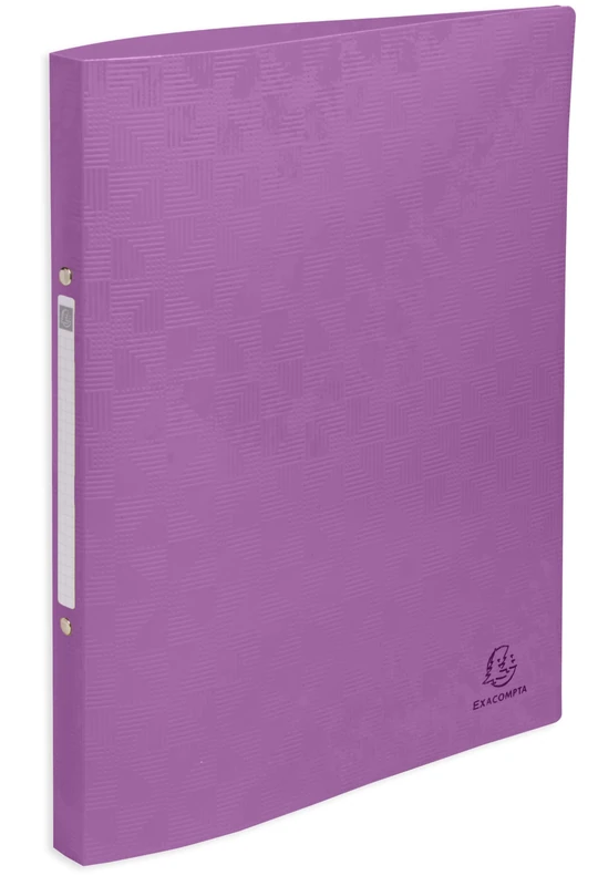 Exacompta - Ref 54910E - Box of 20 Pop'N Co Flexible Binders - Recycled PP - 2 Round Rings - 20mm Spine - External Size: 32x25cm - File Format A4-4 Assorted Colours