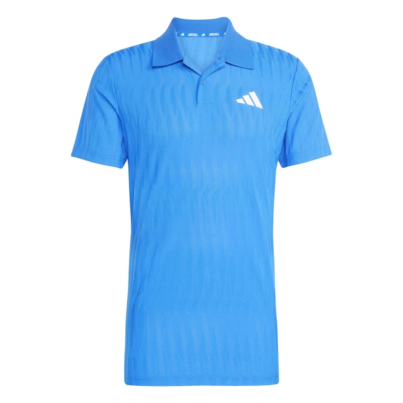 adidas Men's Tennis Climacool+ AIRCHILL FREELIFT Polo Shirt, Glory Blue, L