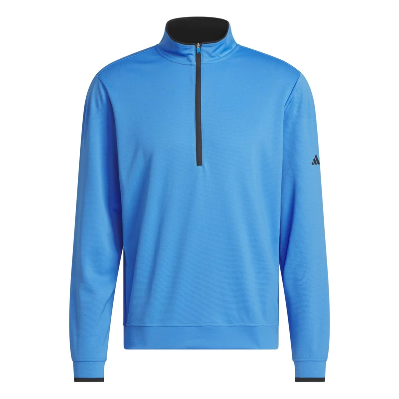 adidas Men's Lightweight Half-Zip Top, Lucid Ray Blue, XS