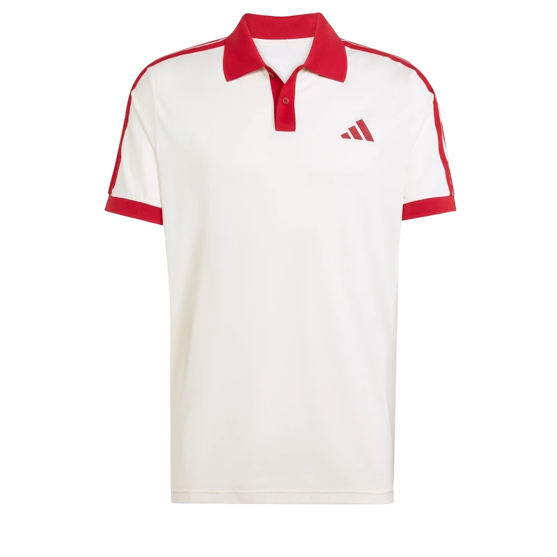 adidas Men's Tennis Classics Polo Shirt, Chalk White, S