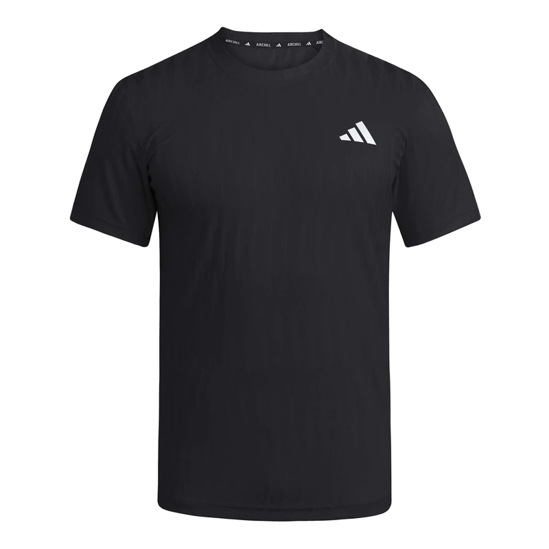 adidas Men's Tennis Climacool+ AIRCHILL FREELIFT T-Shirt, Black/Black, S