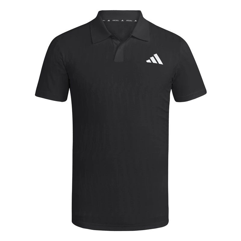 adidas Men's Tennis Climacool+ Airchill Freelift Polo Shirt, Black, S