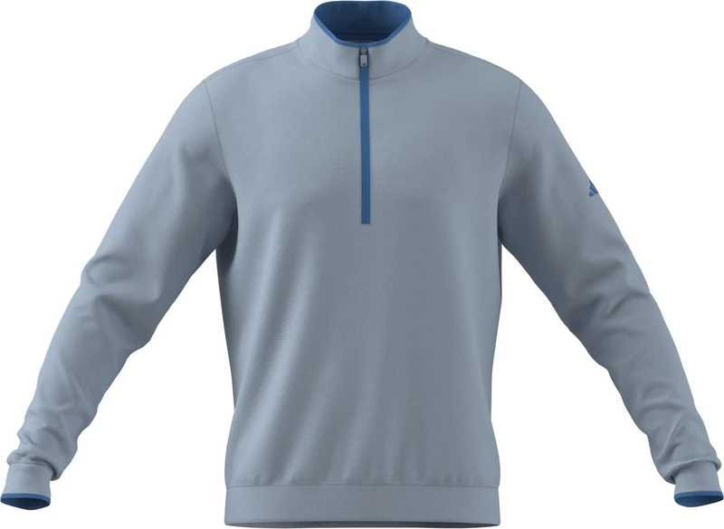 adidas Men's Lightweight Half-Zip Top, Crystal Sky, XXL