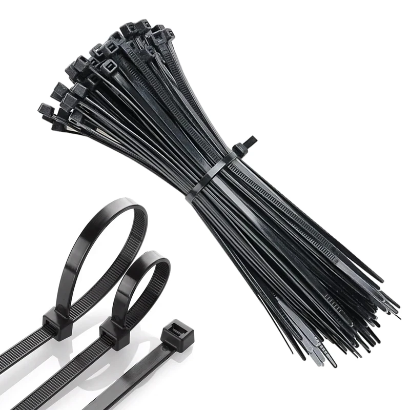 Eastrise Cable Ties,Thick Heavy Duty Large Strong Nylon Plastic Self Locking,100mm×3.6mm,(3.94 inch/10 cm) Extra Long Zip Tie Wraps-100 Pack/Black (100 Pack/Black/3.94″×0.142″)