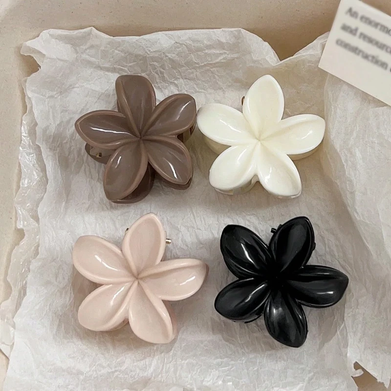 Flower Hair Claw Clips for Women 1.6" Small Jaw Clips for Thin Medium Fine Hair Nonslip Jaw Clamps Hair Accessories for Women Strong Hold