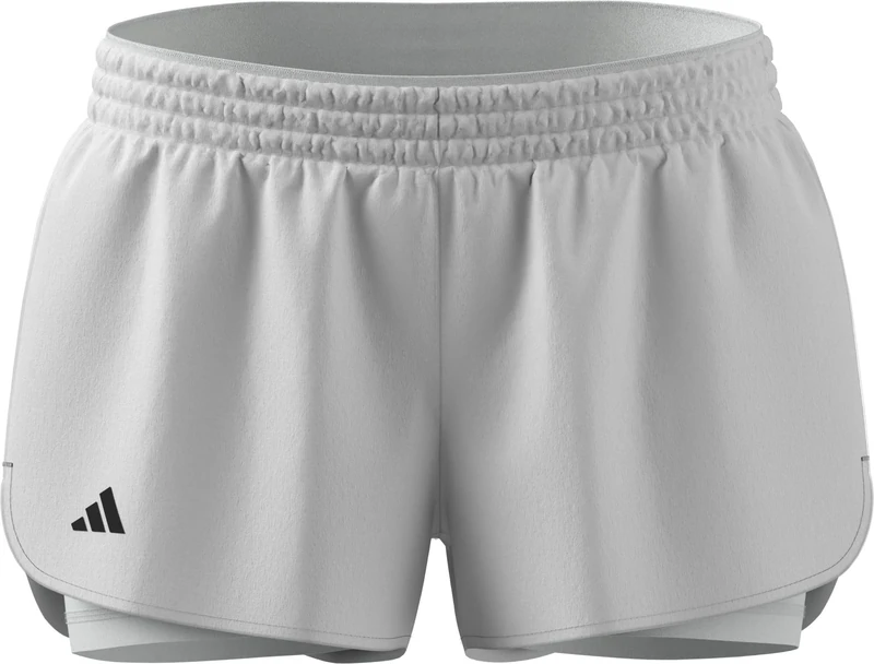 adidas Women's Tennis Climacool 2In1 Match Shorts, White, S