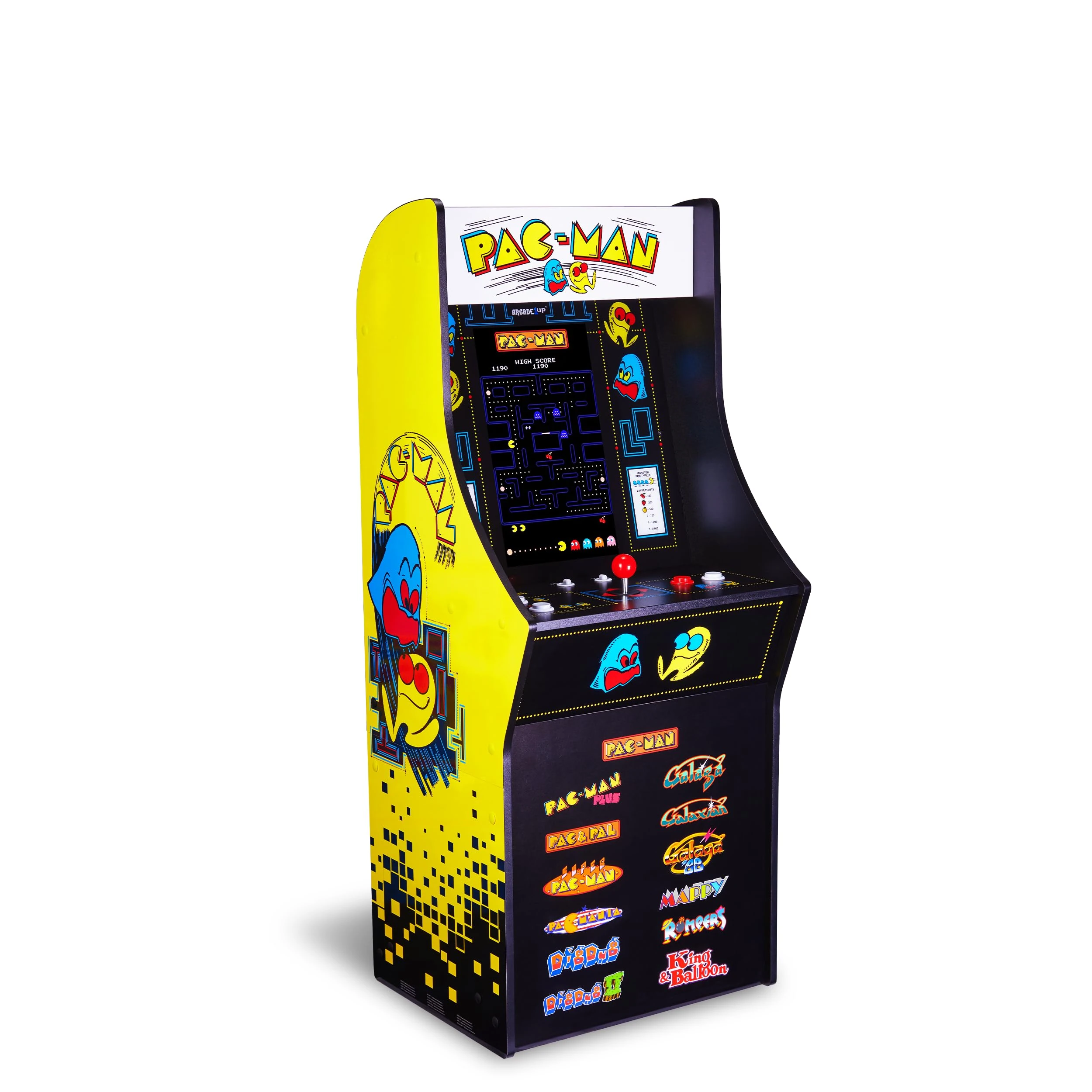 Arcade1Up PAC-MAN Classic SE Arcade Game Machine – 1.22 Meter Cabinet, 13 Classic Video Games, 39.62 cm IPS Display, Easy Assembly, Perfect for At-Home Gaming