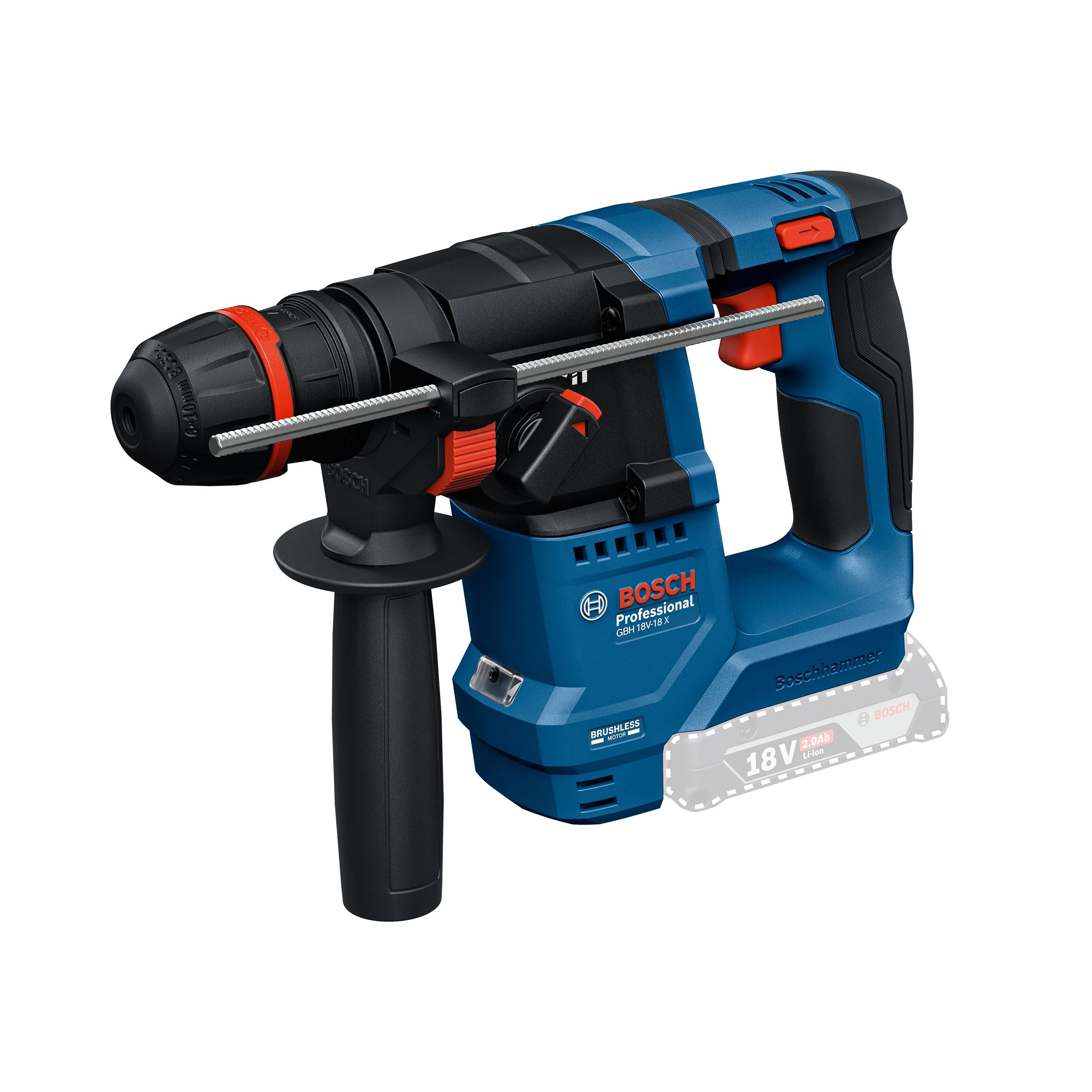 Bosch Professional 18V System Cordless Rotary Hammer GBH 18V-18 X (One Chuck)