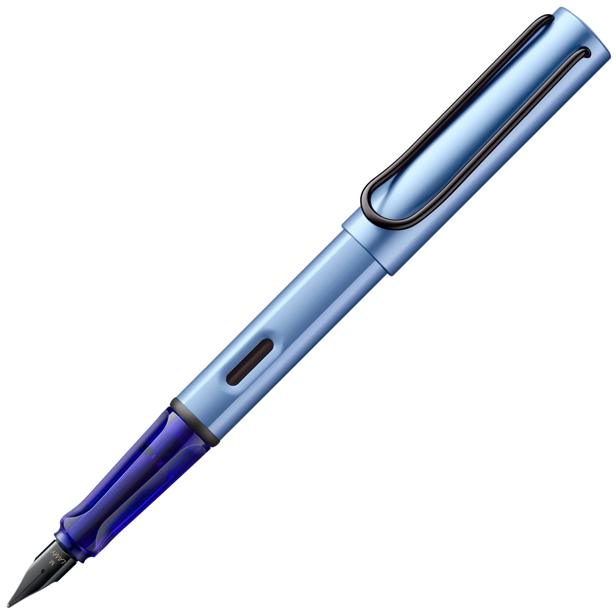 LAMY AL-star aquatic - Fountain Pen with ergonomic grip & polished steel nib in size M - lightweight aluminum body - including LAMY T 10 blue cartridge - Right-Handed