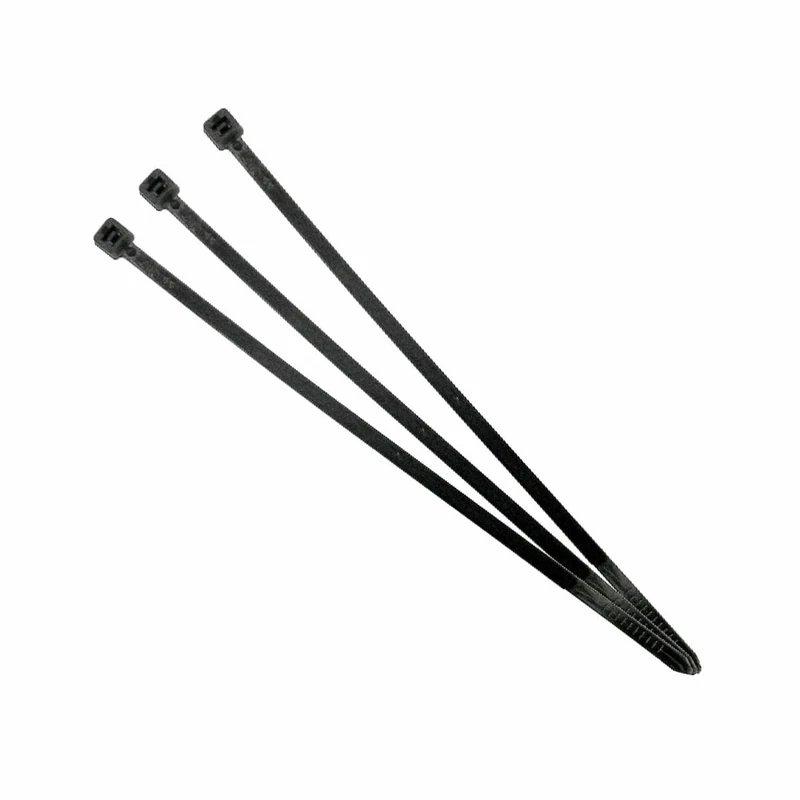 Black Nylon Cable Ties 7.5 x 540 mm (100 Units) for Clamping and organizing Cables and Hoses.
