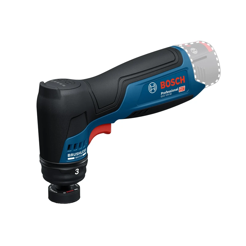 Bosch Professional 12V System Cordless Orbital Sander GSS 12V-32 (incl. Mounted 32mm Velcro Backing pad, 32mm Sticker Backing pad)