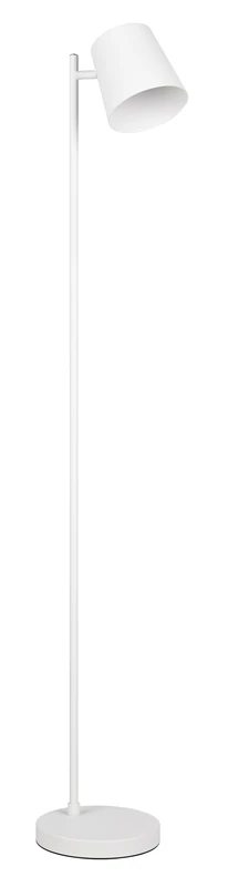 RL LIVE YOUR LIGHT Reality Leuchten Blake R42111131 LED Battery Floor Lamp Metal Matte White with 4.5 Watt LED, 4-Way Touch