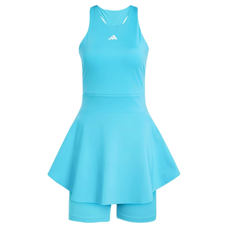 adidas Women's Tennis Climacool Y-Dress, Signal Cyan, L