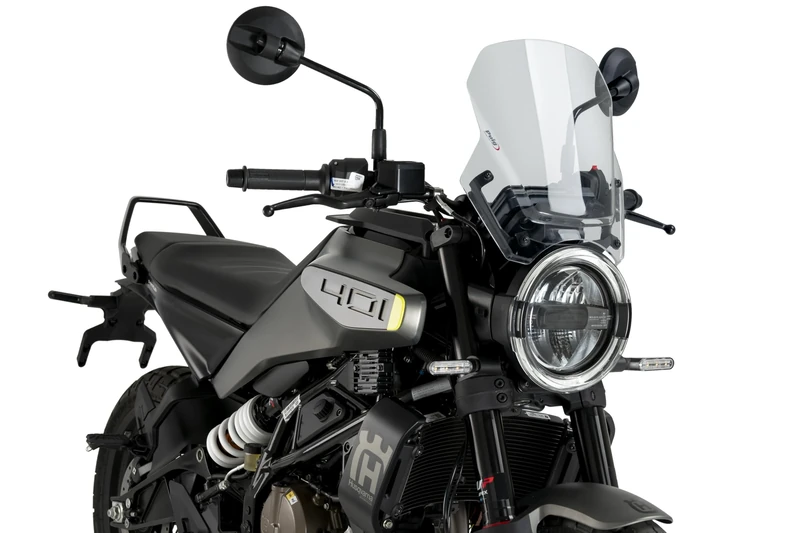 Puig 22188W New Generation Sport Windshield with aerodynamic design and premium finish for motorcycle, Clear