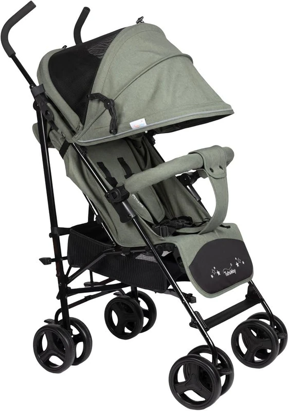 Tataway Sage Green Compact Lightweight Stroller, Maximum Load up to 22 kg, Compact Umbrella Closure, Weight 7.5 kg, Retina Sun, Safety Brake
