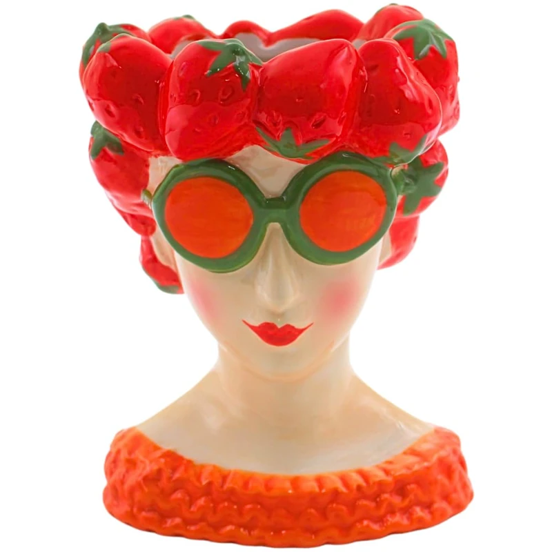 Dekohelden24 Decorative Strawberry Vase