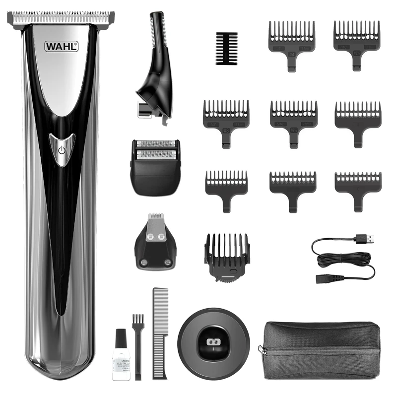 WAHL Elite All in 1 Multigroomer, Full Body Trimming, Washable Blade Heads, Nose Trimming, Ear Grooming, Long Battery Life, Perfect for Him, Easy Maintenance