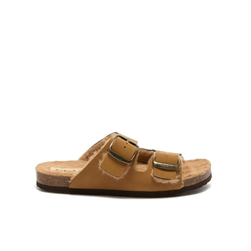 Scholl Women's Jackie 2 Straps Mule, Brown, 5 UK