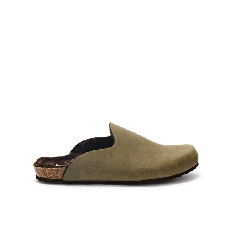Scholl Didier Clog, Men's Slippers, EU 39 - UK 6, Green, 7 UK