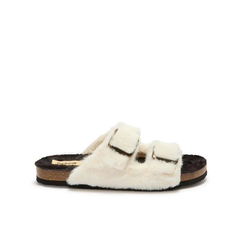 Scholl Women's Jackie 2 Straps Mule, White, 2.5 UK