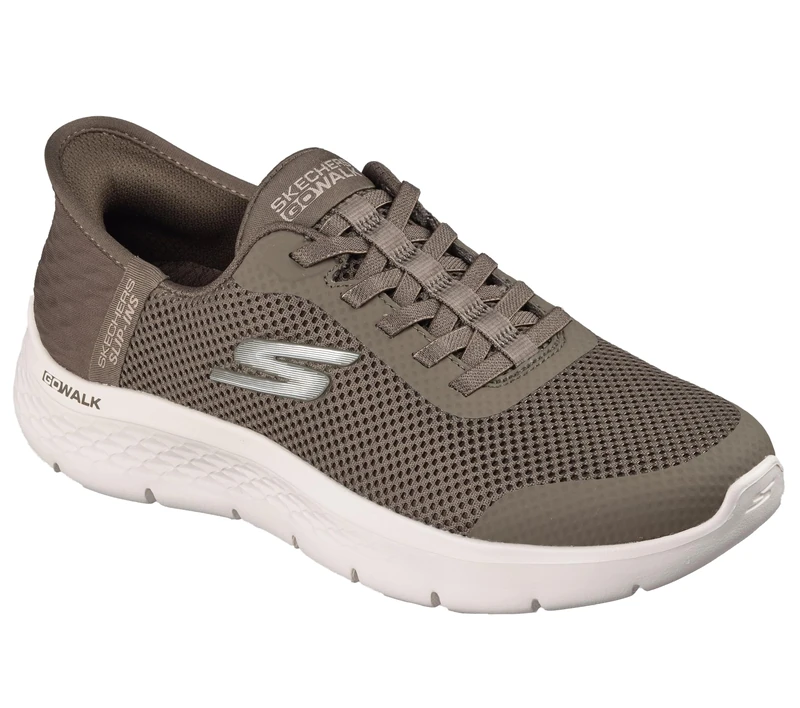 Skechers Women's Go Walk Flex Hands Free Slip-Ins-Grand Entry Sneaker, Brown, 6 UK