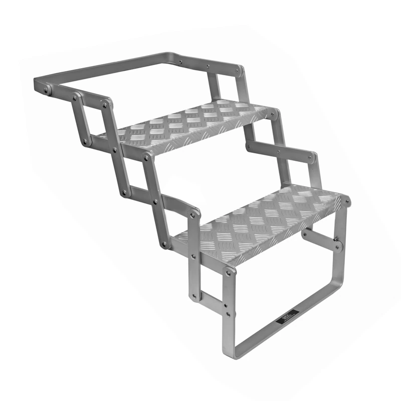 Quick Products JQ-182SSS 18 inch Aluminum Scissor Stairs - Image 1