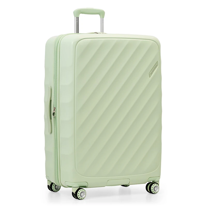 Traveler's Choice Elm Expandable Spinner Luggage Set, Glossy Mint, 29" Large, Elm Expandable Spinner Luggage Set