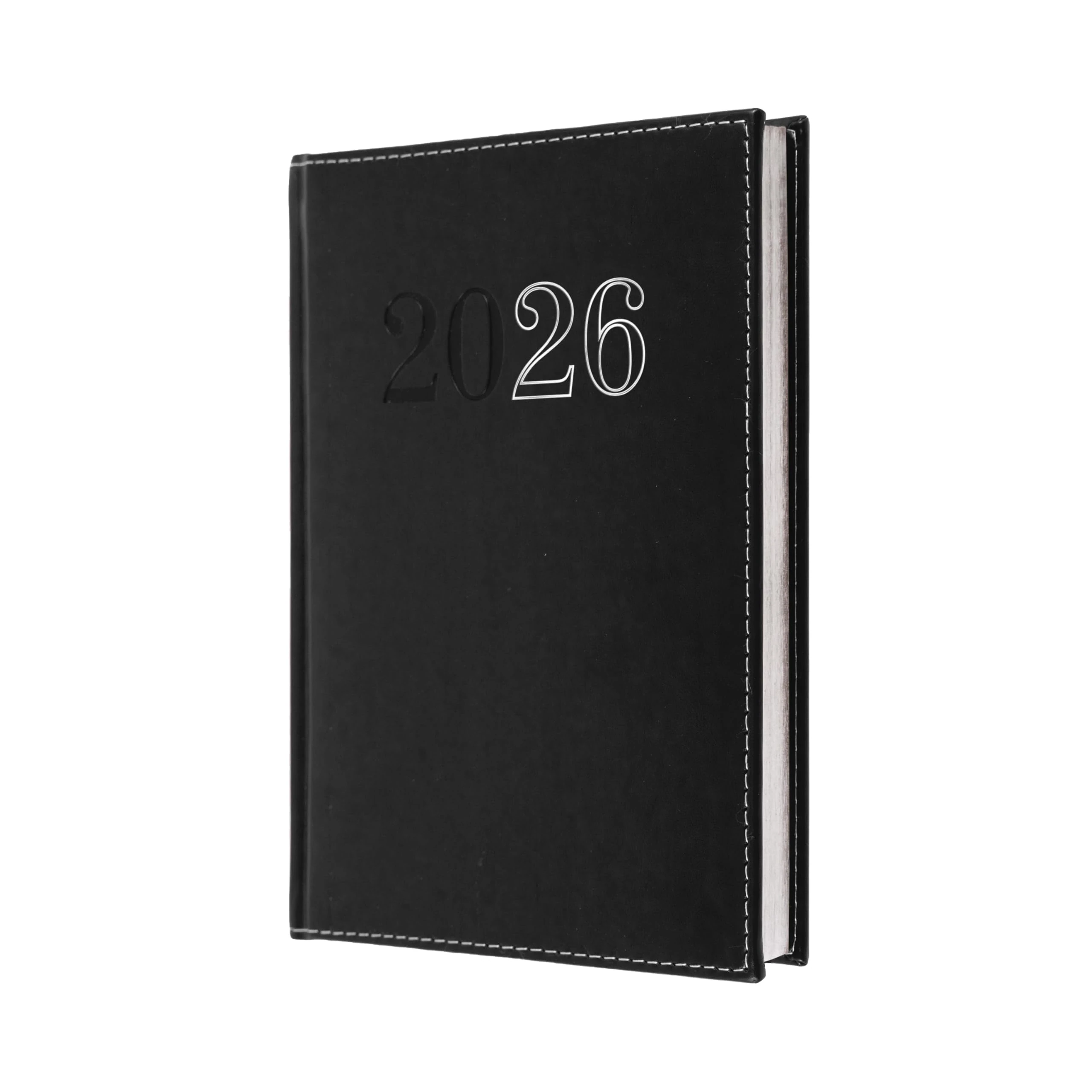 Collins - Chelsea - 2026 12 Month Calendar Year Planner, A5 Day-To-Page with Appointments Diary - Black (ND54.99-26)
